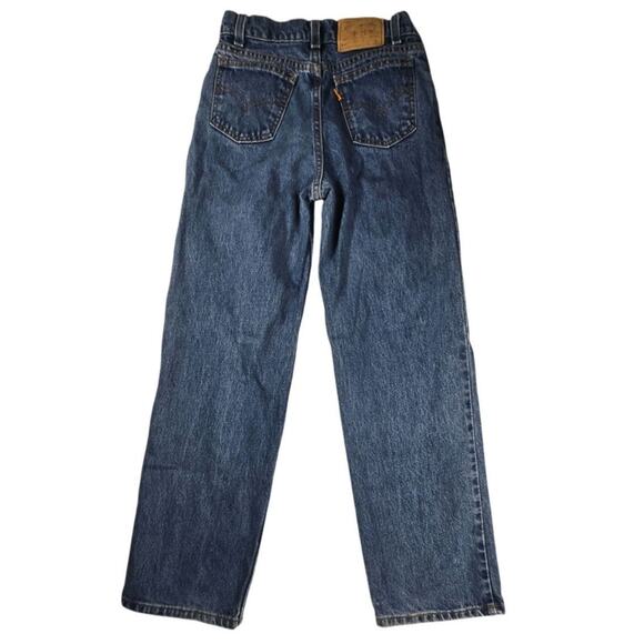 Levi's Vintage 550 Jeans Orange Tab Medium Wash Youth Size Reg 14 USA (23x26.5) - Picture 2 of 10